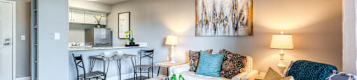 Classic Living Room Design at Aventine at Lantana - 55+ Active Adult Apartments, Lantana, Florida