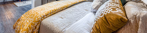 Cozy bedroom at Aventine at Lantana - 55+ Active Adult Apartments, Florida, 33462