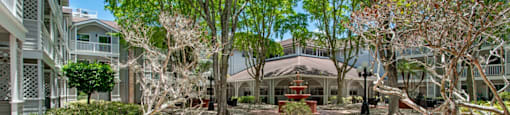 Large courtyard at Aventine at Lantana - 55+ Active Adult Apartments, Lantana, 33462