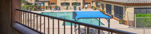 Pool View From Balcony at Sereno Townhomes, Arizona, 85302