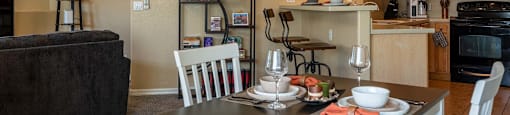 A modern dining room at Sereno Townhomes, Arizona, 85302