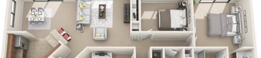 Ashley Floor Plan at Sereno Townhomes, Glendale, AZ