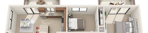 Dover Floor Plan at Sereno Townhomes, Glendale