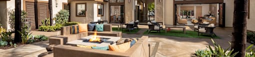 Courtyard with firepit