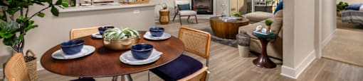 Avila at RSM One Bed Dining Kitchen Living