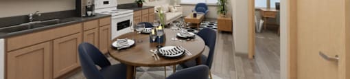 Cabinets and appliances at Cedar Crossing, Washington, 98115