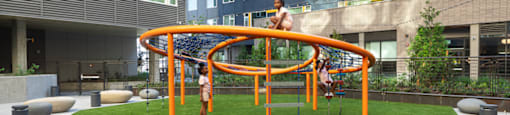 Play area at Cedar Crossing, Washington, 98115