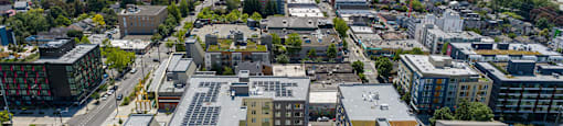 Aerial view at Cedar Crossing, Seattle, WA