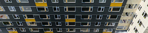 Aerial view of building at Cedar Crossing, Seattle, 98115