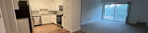 Dining with New Kitchen at Lavale Apartments, Pennsylvania