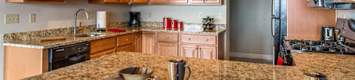 Fully Furnished Kitchen at Lavale Apartments, Pennsylvania