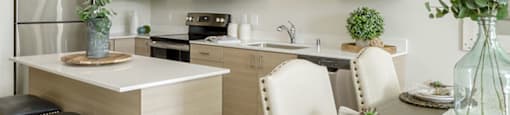 Kitchen With Dining Area at Harbor Heights 55+ Community, Olympia, Washington