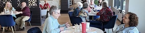 residents at Easter eventat Harbor Heights 55+ Community, Olympia, 98501
