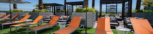 a rendering of the outdoor lounge area at the hyatt regency scottsdale resort