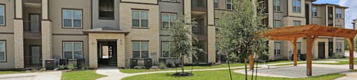 Building 6 and grassy areas