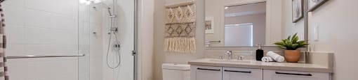 Inlet Glen Apartments in Port Moody, BC bathroom with stand up shower