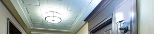 Brookbanks Hallway highlighting upscale apartment style and design in Toronto, ON