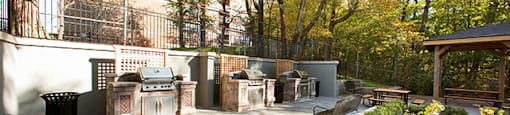Brookbanks patio with BBQ area in Toronto, ON