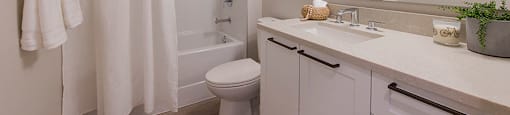 Inlet Glen Apartments in Port Moody, BC bathroom with condo style finishes