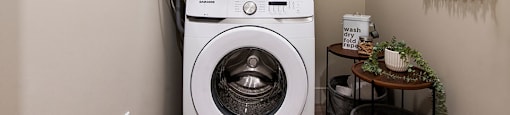 Inlet Glen Apartments in Port Moody, BC insuite laundry with washer and dryer