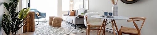 Inlet Glen Apartments in Port Moody, BC large open concept dining and living room