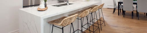 South Algiers featuring a modern and open concept kitchen in Toronto, ON