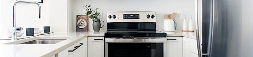Inlet Glen Apartments in Port Moody, BC kitchen with stainless steel appliances