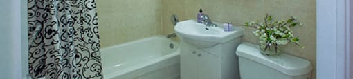 300 St. Clair Ave West in Toronto, ON Elegant, modern style full bathroom
