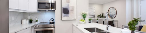 South Algiers featuring a modern and open concept kitchen in Toronto, ON