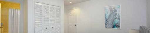 80 Beverley Street in Toronto well lit bedroom with closet