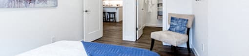 Contemporary style, customizable bedrooms at 99 Jasper in Edmonton, AB