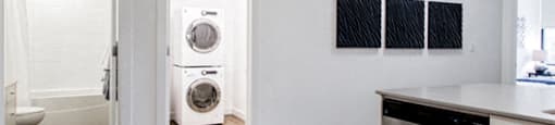 Washer/dryer available for use in-suite