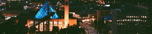 Nightlife at 99 Jasper in downtown Edmonton, AB