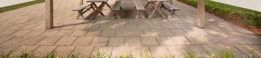 Acton Apartments gazebo with picnic tables in Acton, ON