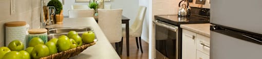 Albany Place modern kitchen with white cabinetry in Fort Erie, ON