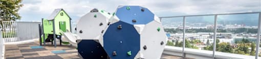 The Duke in Vancouver, BC rooftop children's playground