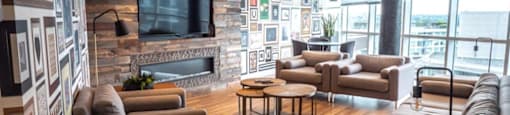 The Duke in Vancouver, BC Stylish lounge room with couch seating