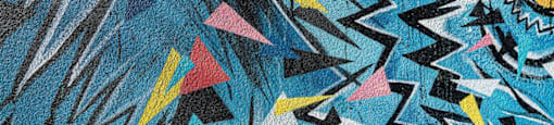 Up-close shot of mural