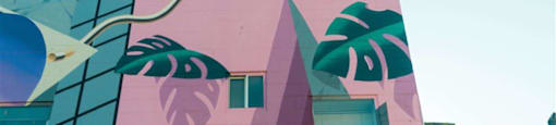 Mural on brick wall of building