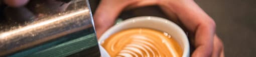 Coffee being prepared