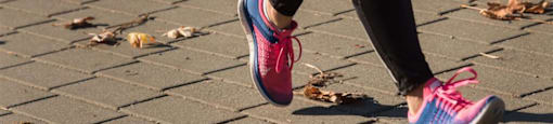 Person jogging
