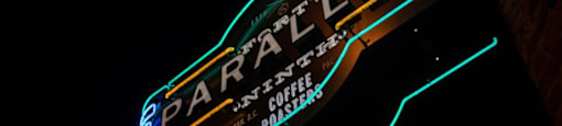 Sign for coffee shop