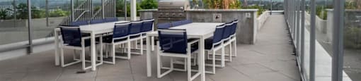 The Duke in Vancouver, BC Rooftop terrace with BBQ grill