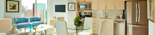 BeachHill Apartments open concept apartment featuring floor to ceiling windows in Toronto, ON