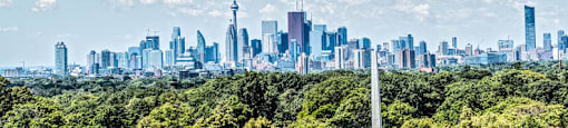 BeachHill Apartments view of the Toronto skyline featuring the CN Tower in Toronto, ON