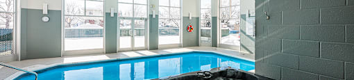 Bourg du Village indoor whirlpool with indoor pool in background