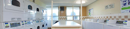 Brighton Court shared laundry room in Windsor, ON