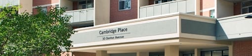 Cambridge Place Apartments building exterior entrance in Scarborough, ON