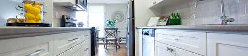 Capitol Hill in Kitchener, ON kitchen with stainless steel appliances