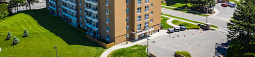Capitol Hill in Kitchener, ON exterior grounds of both buildings